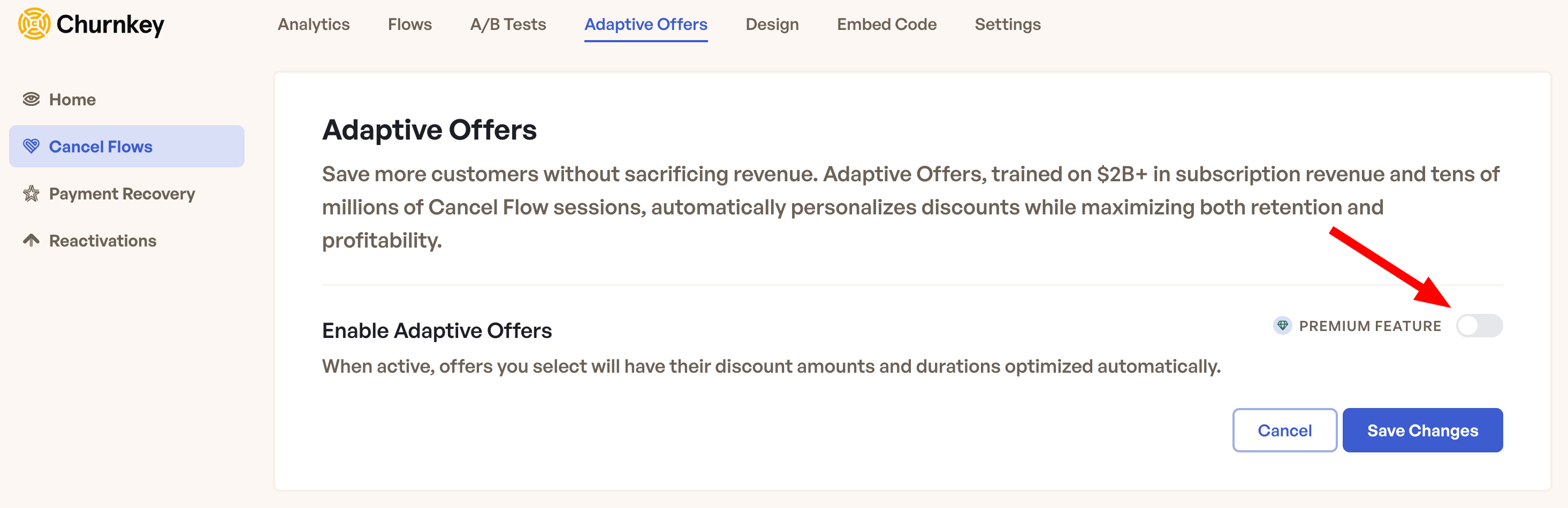 Enable Adaptive Offers